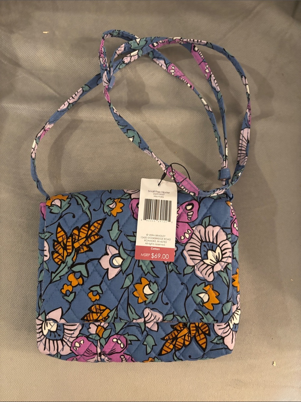Vera Bradley Wild Prairie Small Flap Hipster